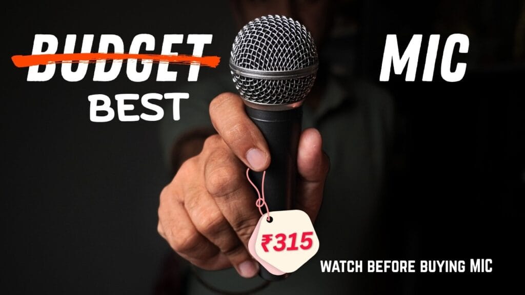 Budget YouTube audio setup under ₹1000